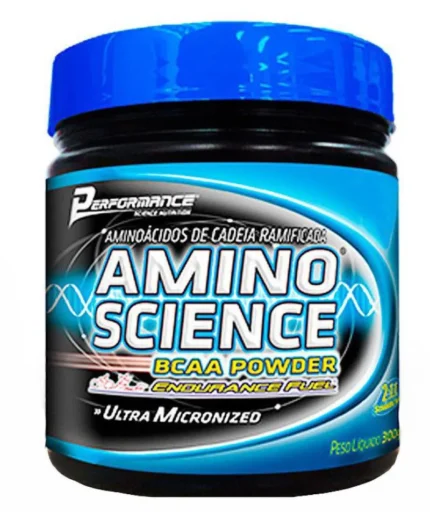 AMINO SCIENCE BCAA POWDER PERFORMANCE NUTRITION - 300G Laranja