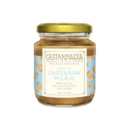 KIT 2X: PASTA DE CASTANHA DE CAJU VEGANA CASTANHARIA 210G