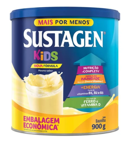 Suplemento Infantil Sustagen Kids a partir de 3 anos Baunilha 900g