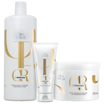 Kit Wella Professionals Oil Reflections Tripla Ação (3 Produtos)